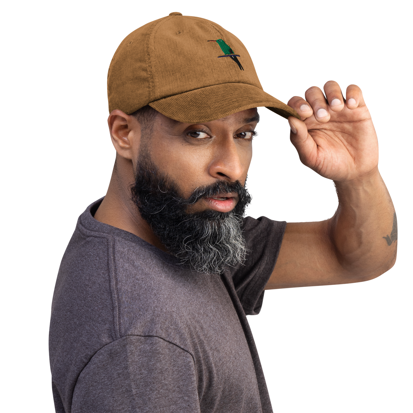 Cuban Emerald Zunzún / Corduroy hat