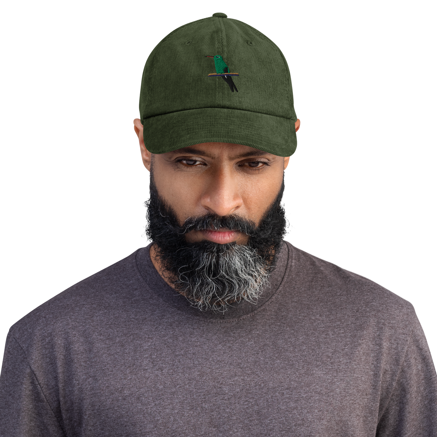 Cuban Emerald Zunzún / Corduroy hat