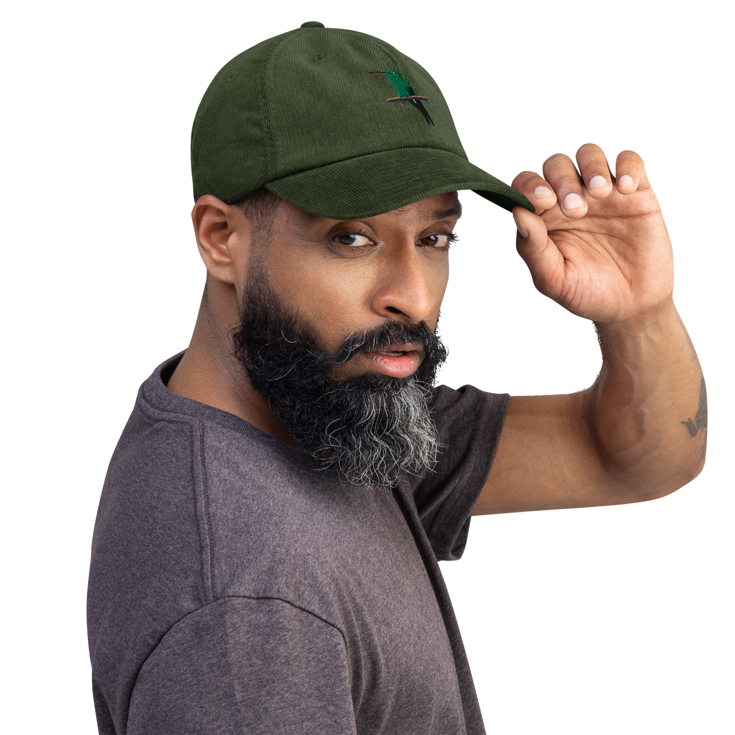 Cuban Emerald Zunzún / Corduroy hat