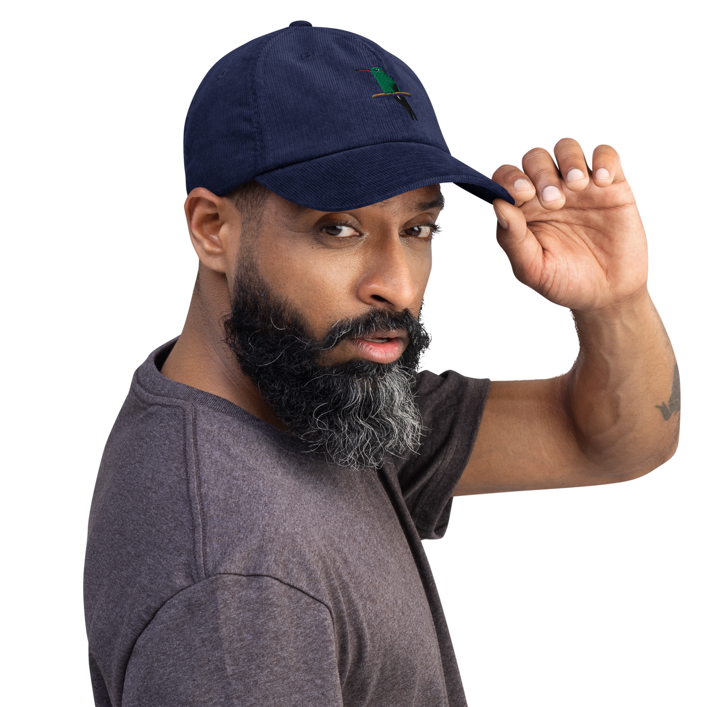 Cuban Emerald Zunzún / Corduroy hat