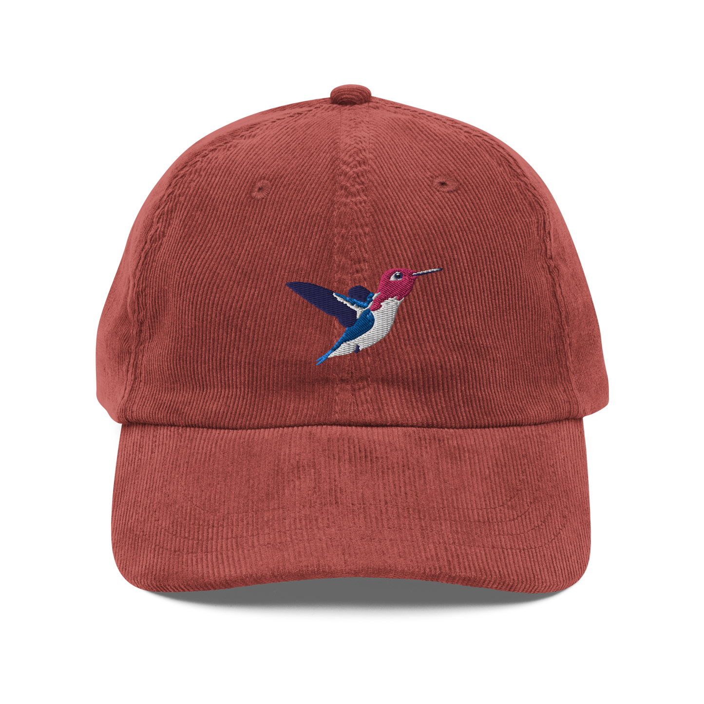 Bee Hummingbird / Zunzuncito / Vintage corduroy cap