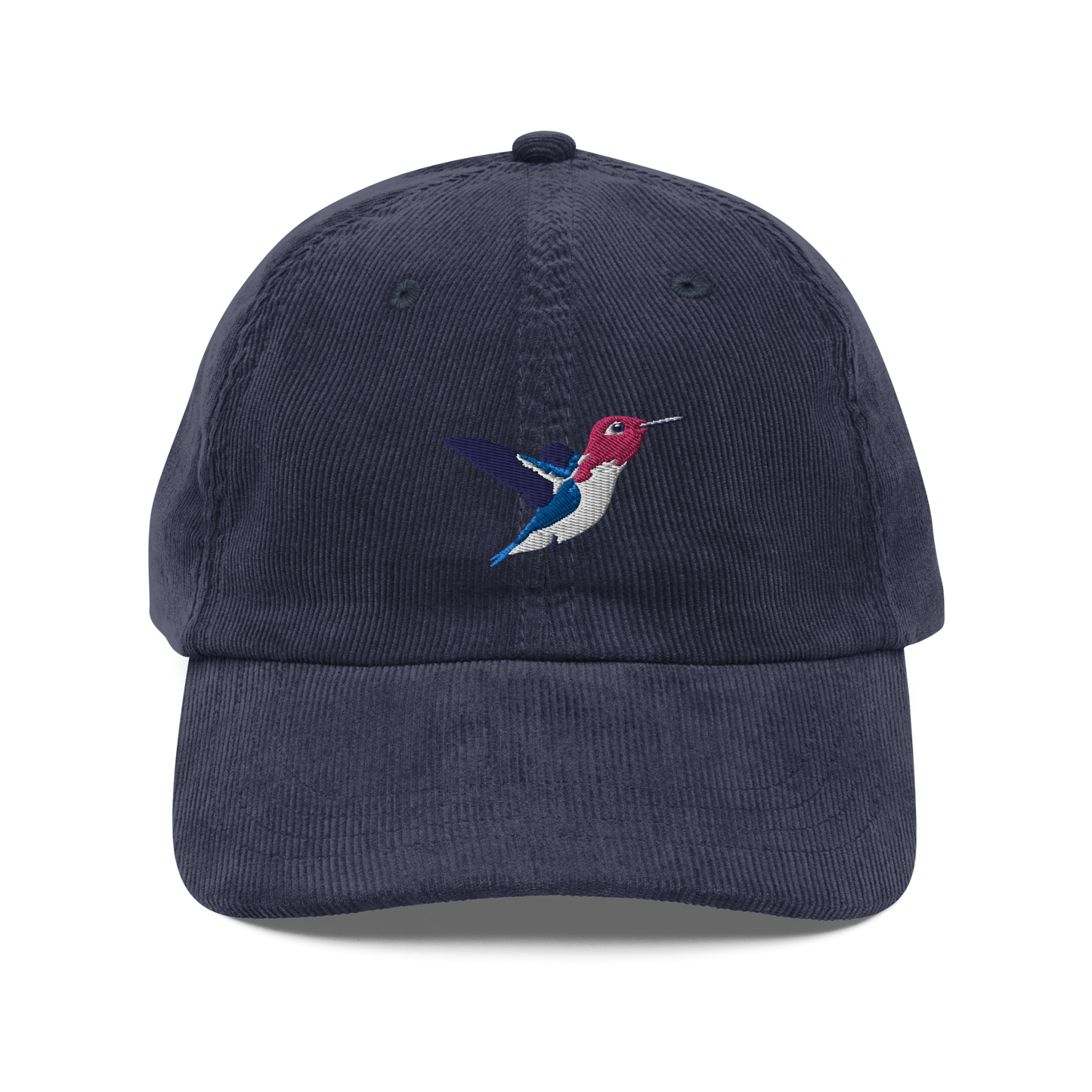 Bee Hummingbird / Zunzuncito / Vintage corduroy cap