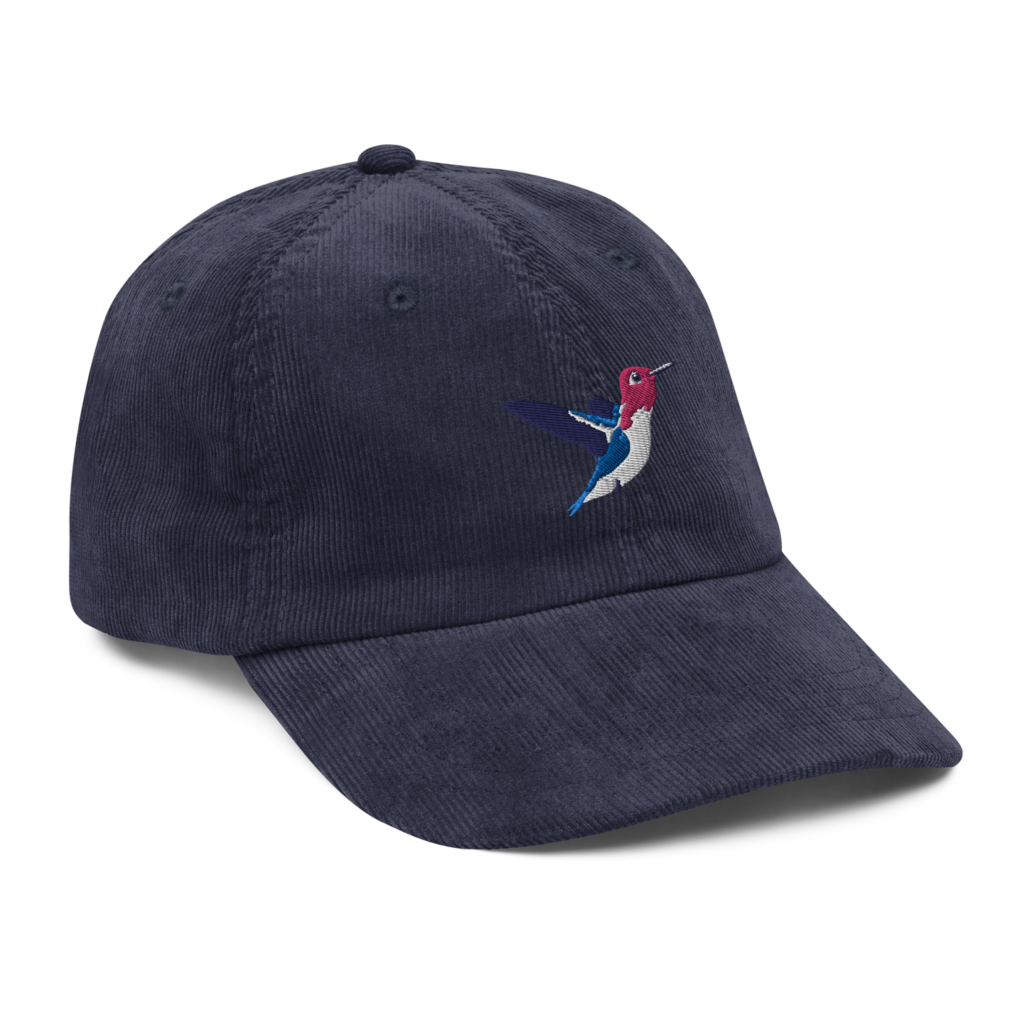 Bee Hummingbird / Zunzuncito / Vintage corduroy cap