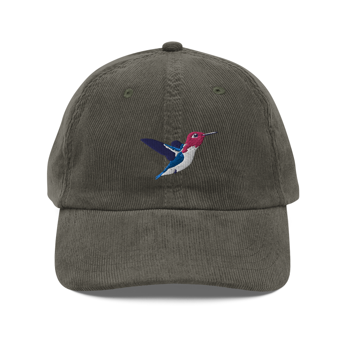 Bee Hummingbird / Zunzuncito / Vintage corduroy cap
