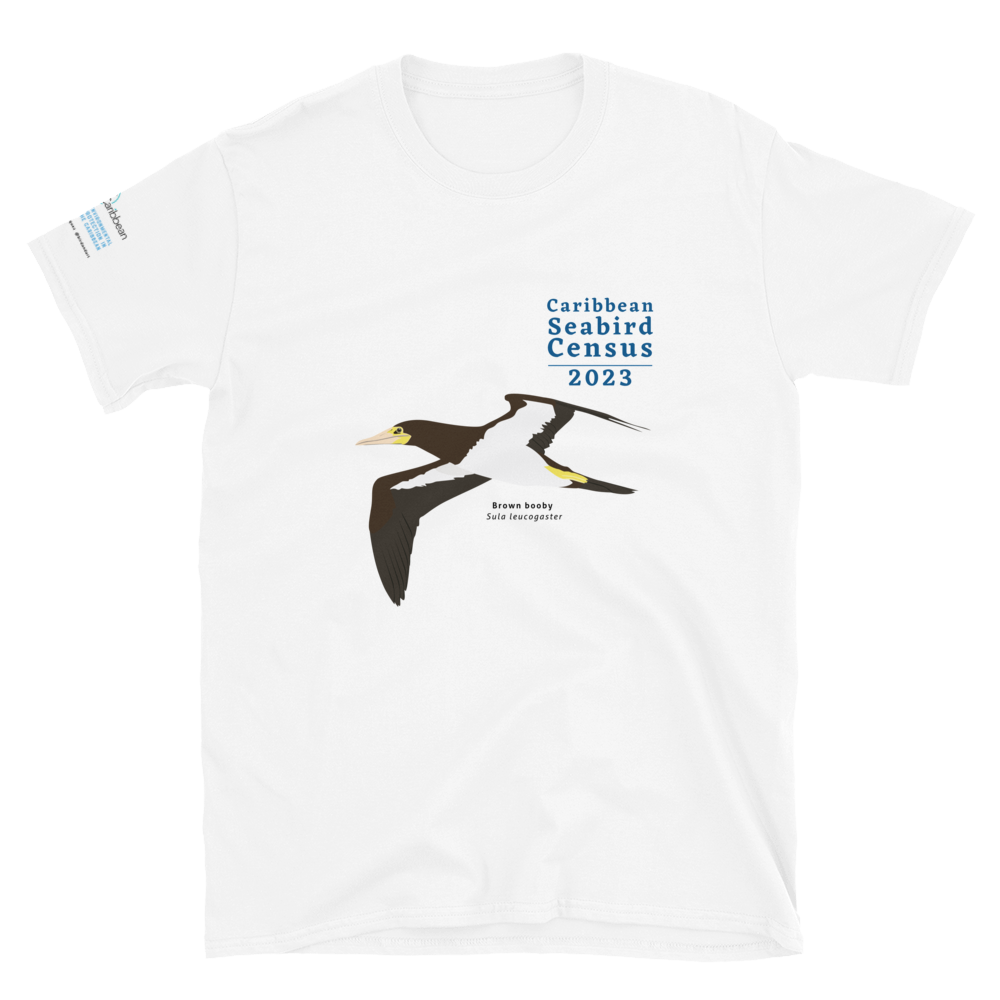 Brown Booby for Caribbean Seabird Census / Short-Sleeve Unisex T-Shirt