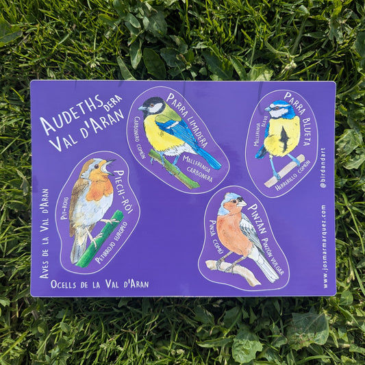 Audèths dera Val d'Aran - Stickers 1 / Aves de la Val d'Aran – Stickers 1 / Birds of the Val d'Aran – Sticker 1