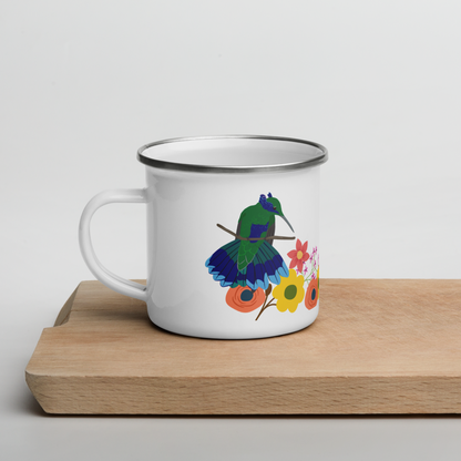 Sparkling Violetear Enamel Mug