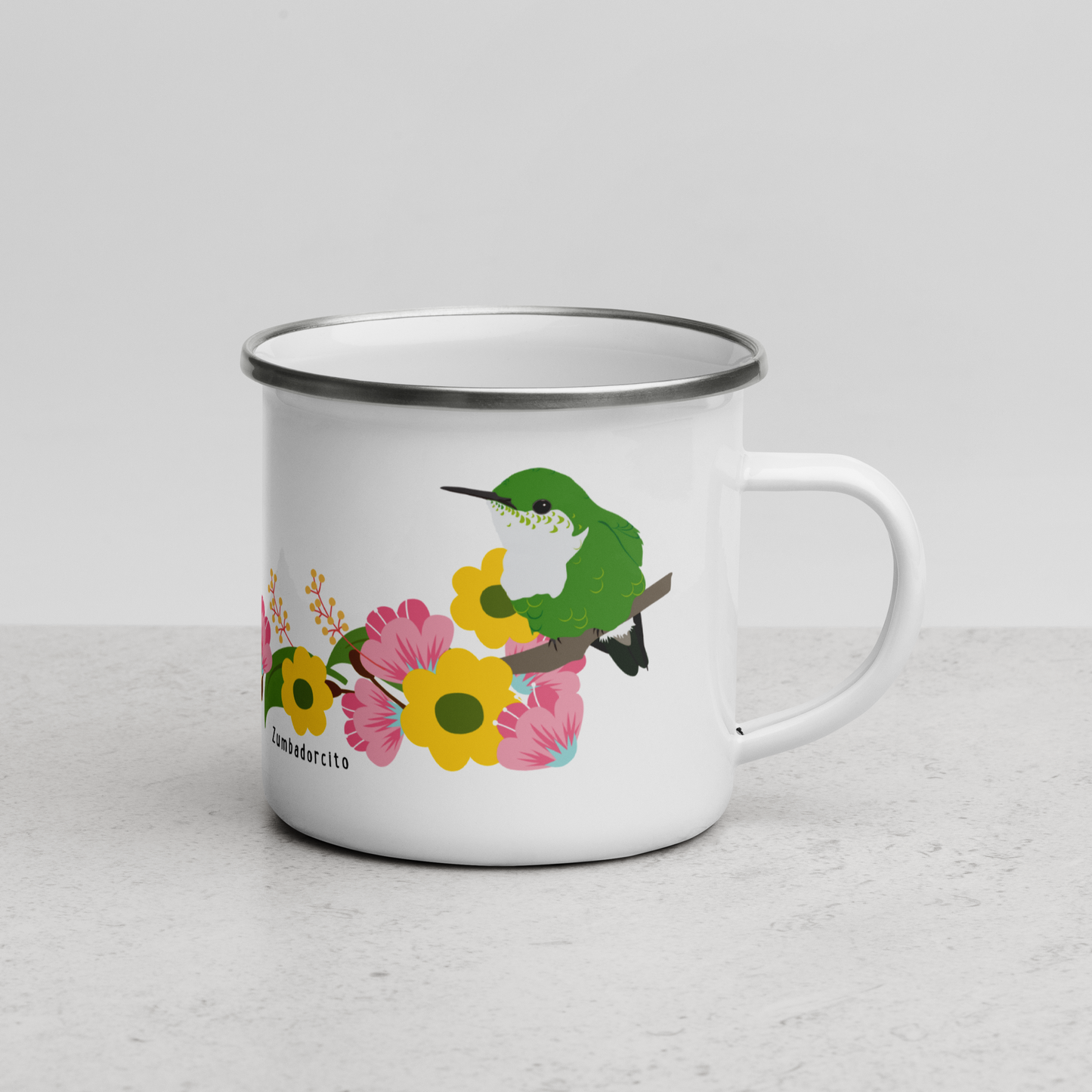 Vervain Hummingbird / Zumbadorcito /Enamel Mug