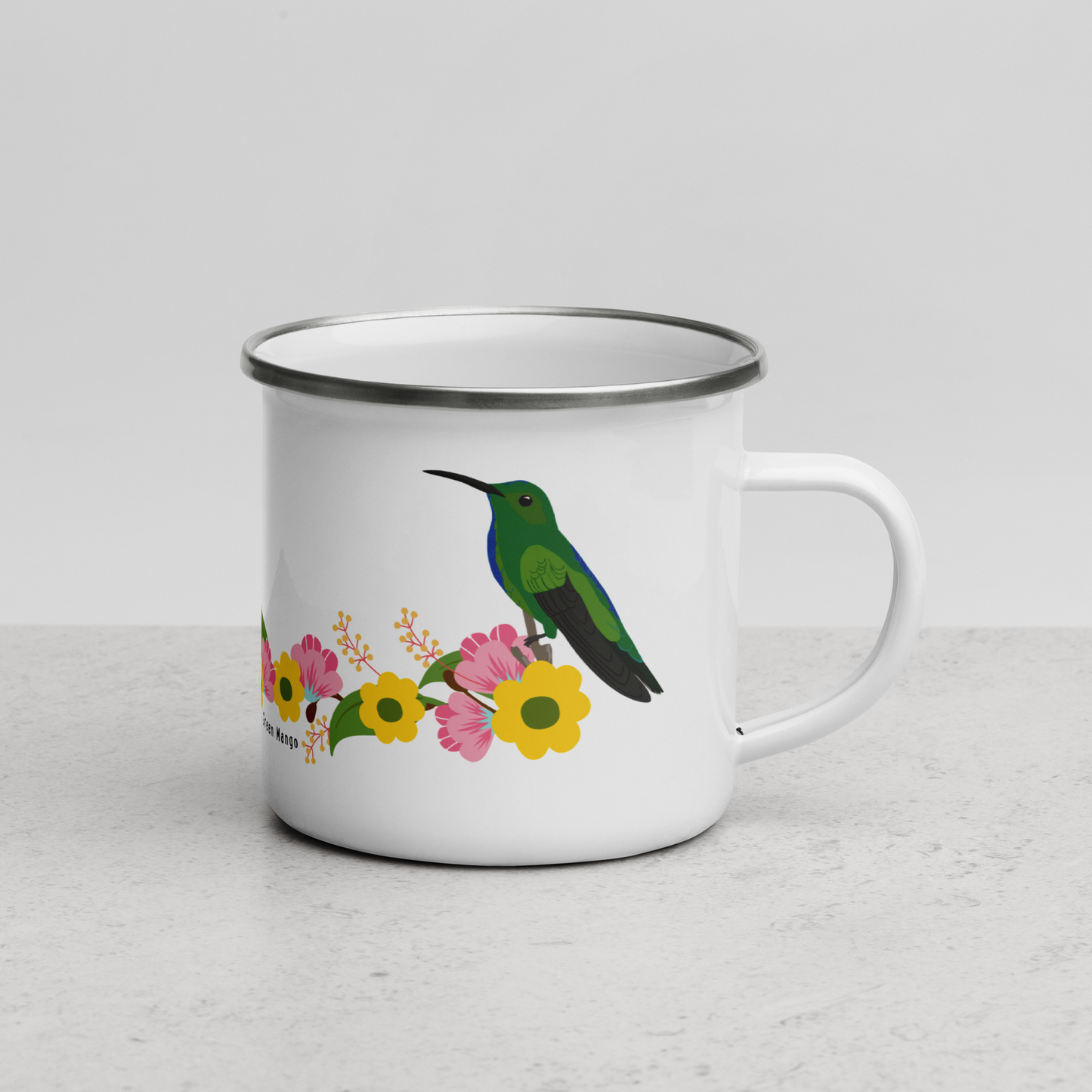 Green Mango / Zumbador Verde / Enamel Mug