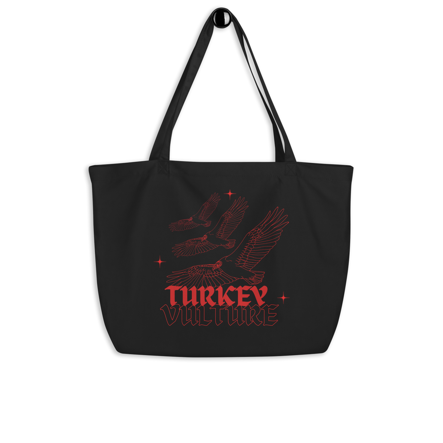 TURKEY VULTURE / Large organic tote bag