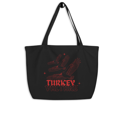 TURKEY VULTURE / Large organic tote bag