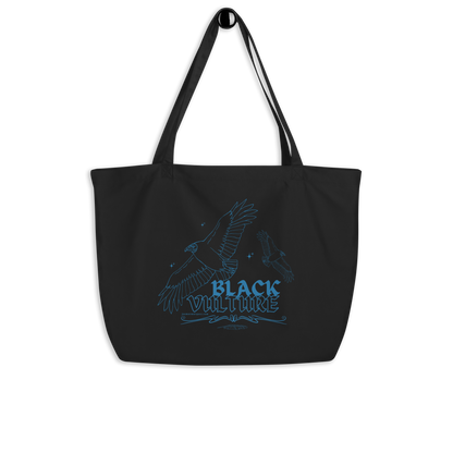 BLACK VULTURE / Large organic tote bag