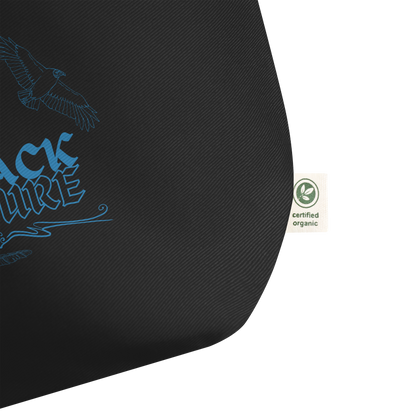 BLACK VULTURE / Large organic tote bag