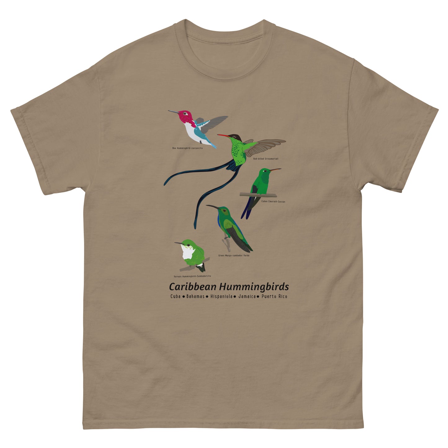Caribbean Hummingbirds classic tee – Josmar Marquez Bird and Art