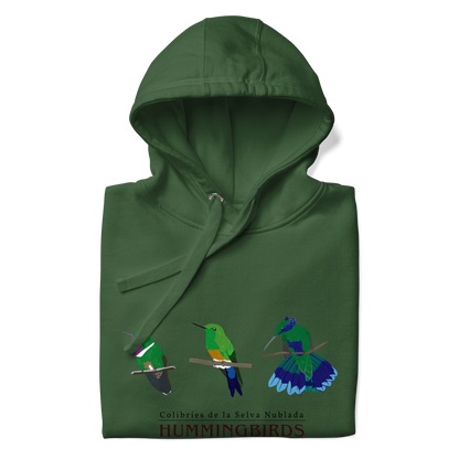 Hummingbirds of the Could Forest / Unisex Hoodie