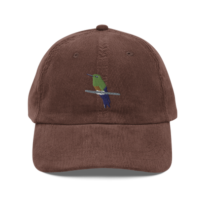 Coppery-bellied Puffleg Vintage corduroy cap