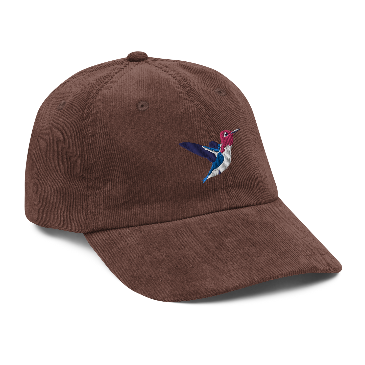 Bee Hummingbird / Zunzuncito / Vintage corduroy cap