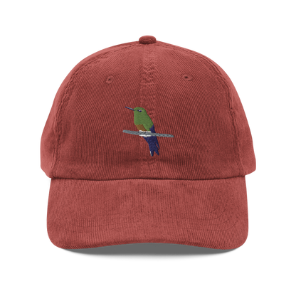 Coppery-bellied Puffleg Vintage corduroy cap