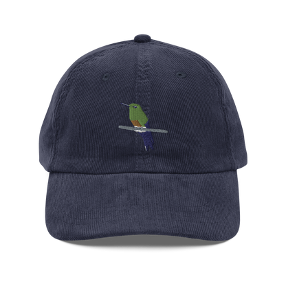 Coppery-bellied Puffleg Vintage corduroy cap
