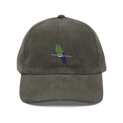 Coppery-bellied Puffleg Vintage corduroy cap