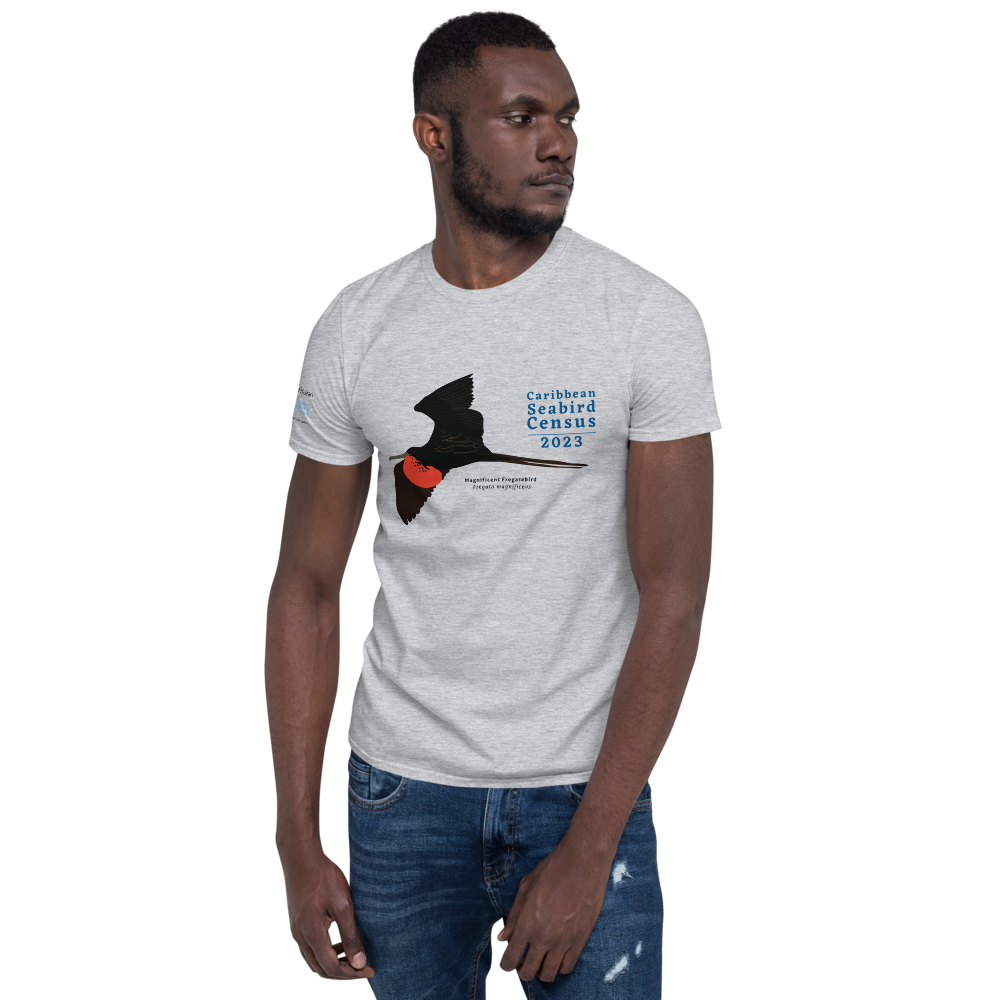 Magnificent Fregatebird for Caribbean Seabird Census / Short-Sleeve Unisex T-Shirt