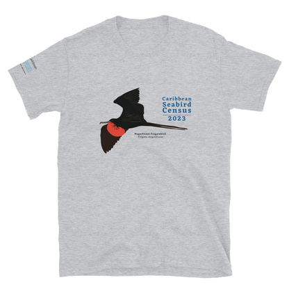 Magnificent Fregatebird for Caribbean Seabird Census / Short-Sleeve Unisex T-Shirt