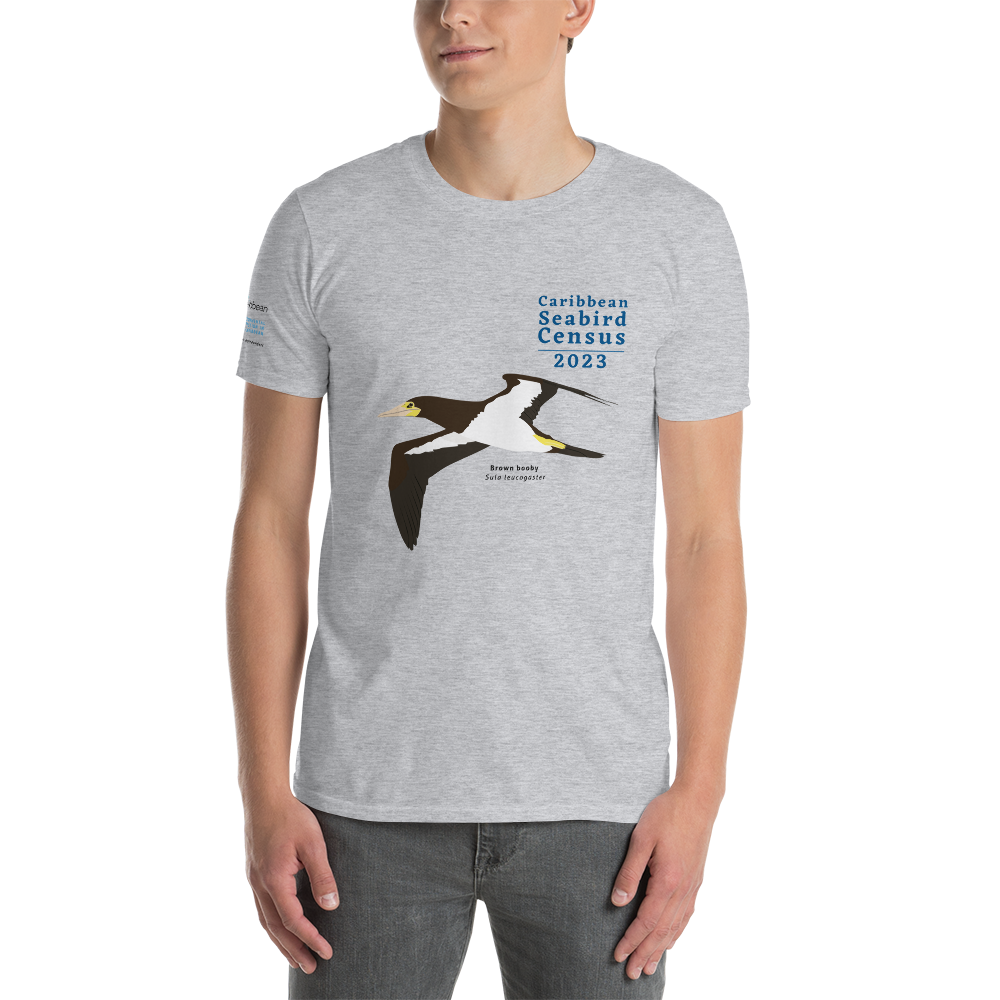 Brown Booby for Caribbean Seabird Census / Short-Sleeve Unisex T-Shirt