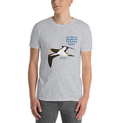 Brown Booby for Caribbean Seabird Census / Short-Sleeve Unisex T-Shirt