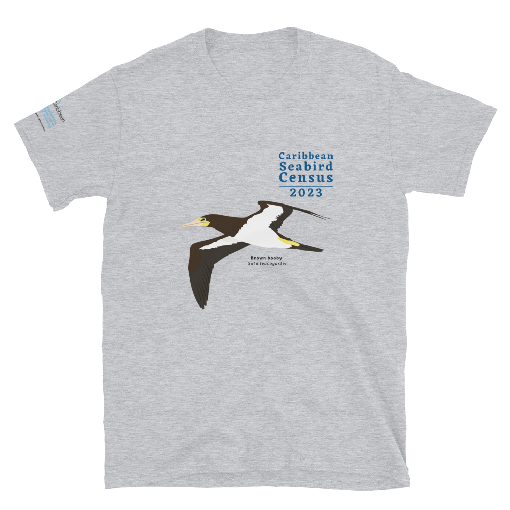 Brown Booby for Caribbean Seabird Census / Short-Sleeve Unisex T-Shirt