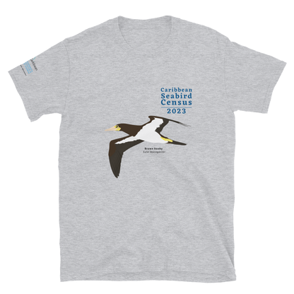 Brown Booby for Caribbean Seabird Census / Short-Sleeve Unisex T-Shirt