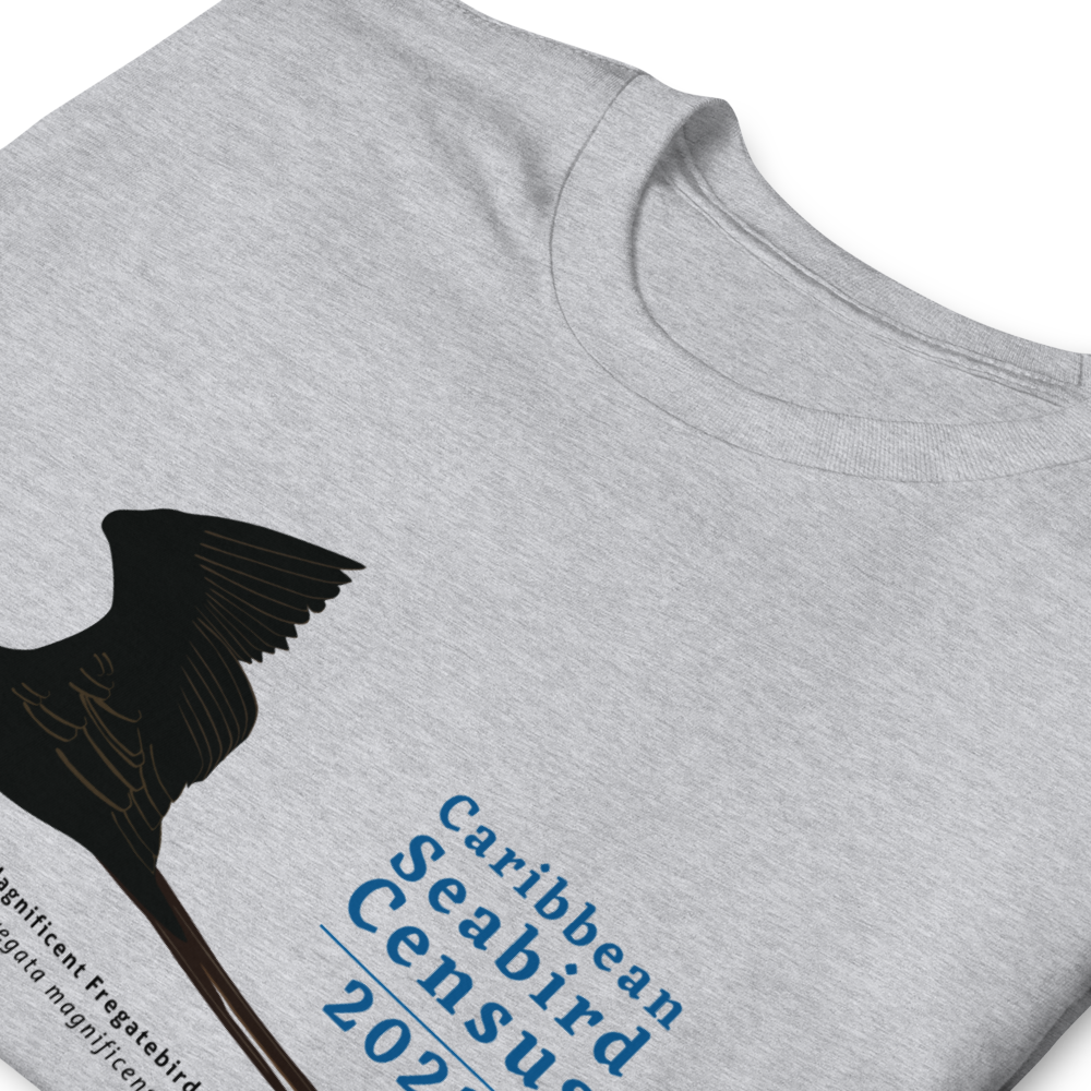 Magnificent Fregatebird for Caribbean Seabird Census / Short-Sleeve Unisex T-Shirt