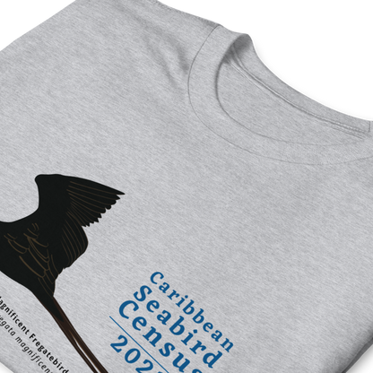 Magnificent Fregatebird for Caribbean Seabird Census / Short-Sleeve Unisex T-Shirt