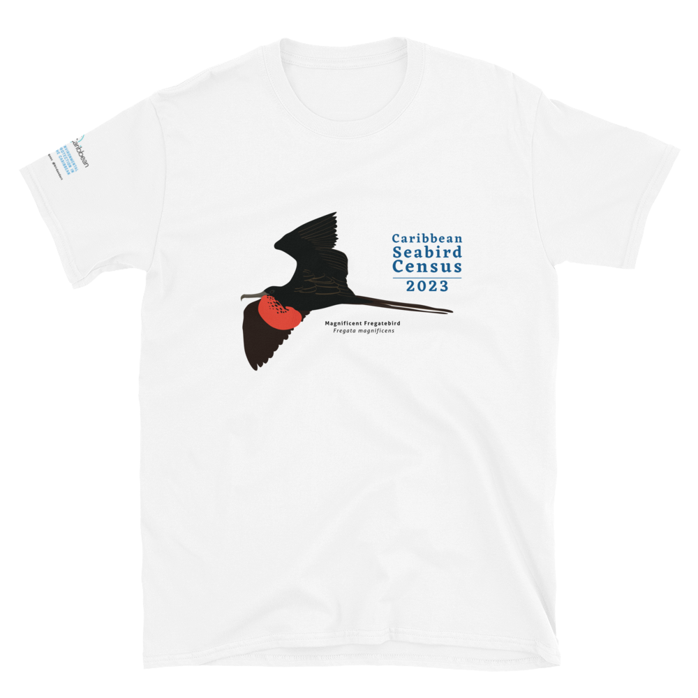 Magnificent Fregatebird for Caribbean Seabird Census / Short-Sleeve Unisex T-Shirt