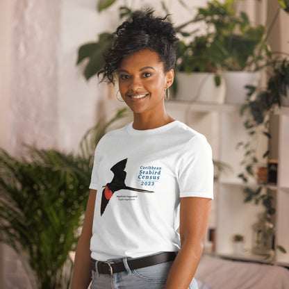 Magnificent Fregatebird for Caribbean Seabird Census / Short-Sleeve Unisex T-Shirt